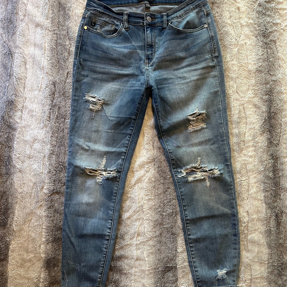 Judy Blue Distressed Skinny Jeans